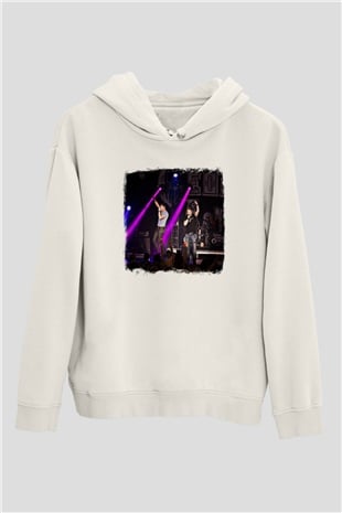 Florida Georgia Line Baskılı Unisex Beyaz Hoodie