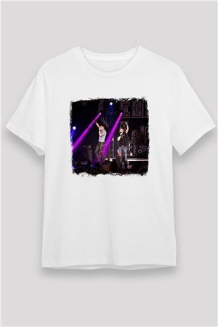 Florida Georgia Line Baskılı Unisex Beyaz Tişört