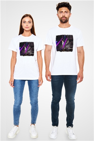 Florida Georgia Line Baskılı Unisex Beyaz Tişört