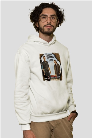 Florida Georgia Line Baskılı Unisex Beyaz Hoodie