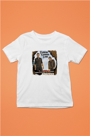 Florida Georgia Line Baskılı Unisex Beyaz Çocuk Tişört