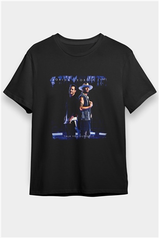 Florida Georgia Line Baskılı Unisex Siyah Tişört