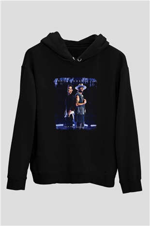 Florida Georgia Line Baskılı Unisex Siyah Hoodie