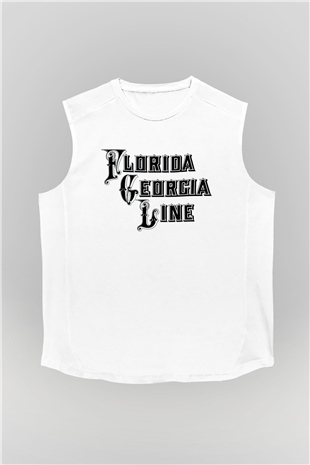 Florida Georgia Line Beyaz Unisex Kolsuz Tişört