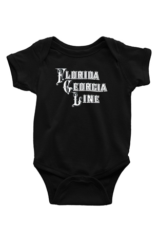 Florida Georgia Line Siyah Bebek Body - Zıbın