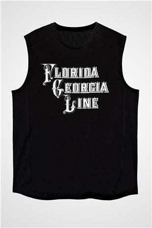 Florida Georgia Line Siyah Unisex Kolsuz Tişört