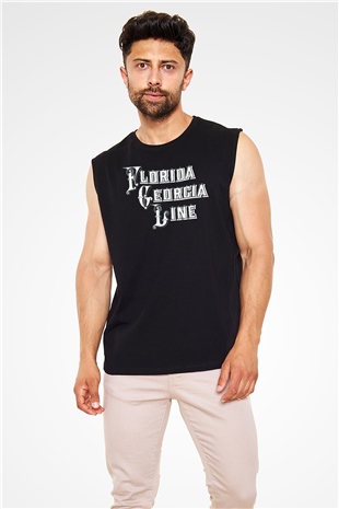 Florida Georgia Line Siyah Unisex Kolsuz Tişört