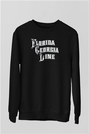 Florida Georgia Line Siyah Unisex Sweatshirt