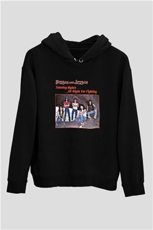 Flotsam and Jetsam Baskılı Unisex Siyah Hoodie
