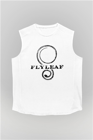 Flyleaf Beyaz Unisex Kolsuz Tişört