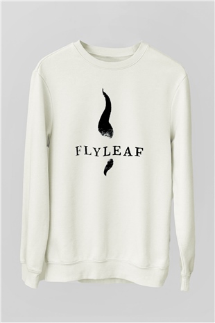 Flyleaf Beyaz Unisex Sweatshirt
