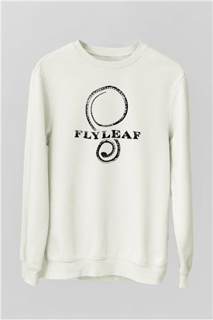 Flyleaf Beyaz Unisex Sweatshirt