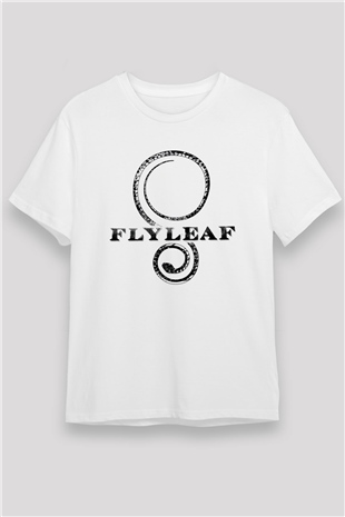 Flyleaf Beyaz Unisex Tişört T-Shirt - TişörtFabrikası
