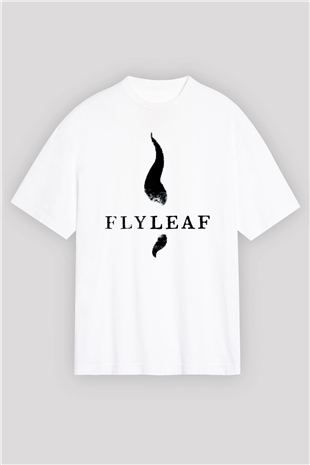 Flyleaf Beyaz Unisex Tişört T-Shirt - TişörtFabrikası