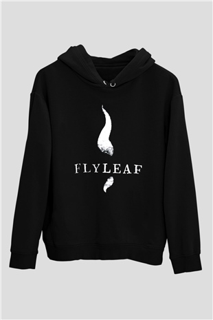 Flyleaf Siyah Unisex Kapüşonlu Sweatshirt