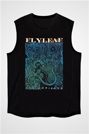 Flyleaf Siyah Unisex Kolsuz Tişört