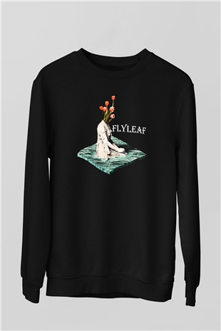 Flyleaf Siyah Unisex Sweatshirt