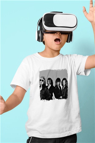 Foghat Baskılı Unisex Beyaz Çocuk Tişört
