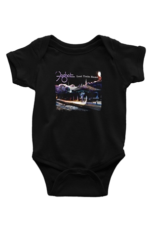Foghat Baskılı Unisex Siyah Bebek Body - Zıbın