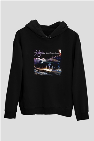 Foghat Baskılı Unisex Siyah Hoodie