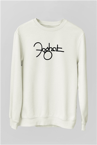 Foghat Beyaz Unisex Sweatshirt