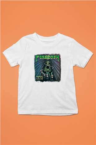 Forbidden Baskılı Unisex Beyaz Çocuk Tişört