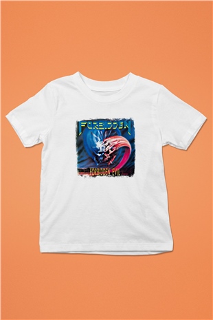 Forbidden Baskılı Unisex Beyaz Çocuk Tişört