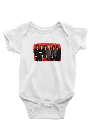 Foreigner Baskılı Unisex Beyaz Bebek Body - Zıbın