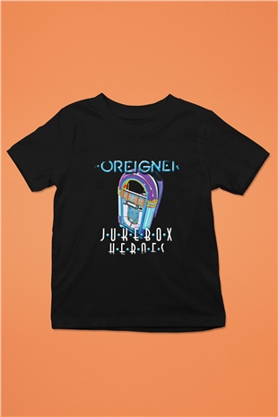 Foreigner Baskılı Unisex Siyah Çocuk Tişört