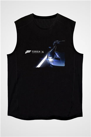 Forza Motorsport Siyah Unisex Kolsuz Tişört