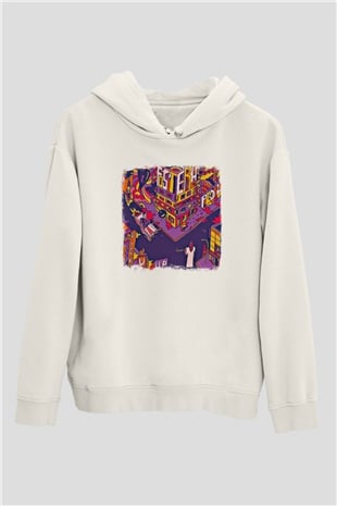 Foster the People Baskılı Unisex Beyaz Hoodie