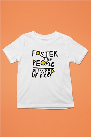 Foster the People Baskılı Unisex Beyaz Çocuk Tişört