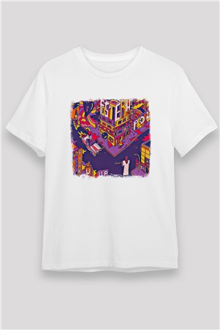 Foster the People Baskılı Unisex Beyaz Tişört