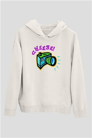 Fotoğrafçı Beyaz Unisex Hoodie