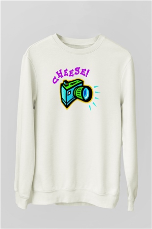 Fotoğrafçı Beyaz Unisex Sweatshirt