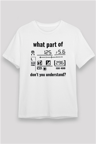 Fotoğrafçı Beyaz Unisex Tişört T-Shirt - TişörtFabrikası