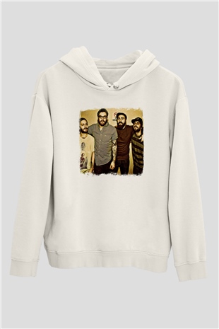 Four Year Strong Baskılı Unisex Beyaz Hoodie