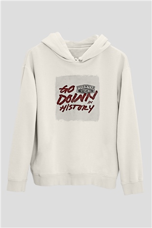 Four Year Strong Baskılı Unisex Beyaz Hoodie