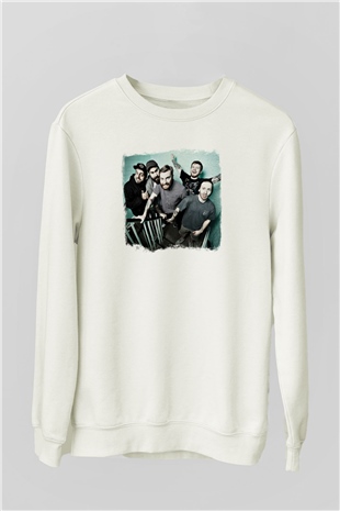 Four Year Strong Baskılı Unisex Beyaz Sweatshirt