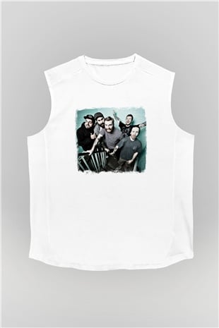 Four Year Strong Baskılı Unisex Beyaz Kolsuz Tişört