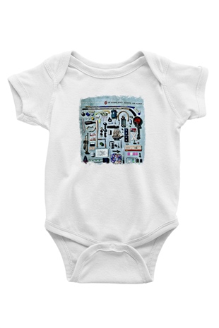 Four Year Strong Baskılı Unisex Beyaz Bebek Body - Zıbın
