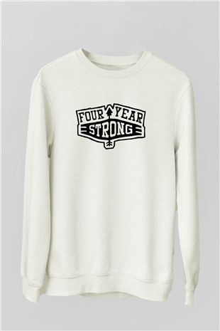Four Year Strong Beyaz Unisex Sweatshirt