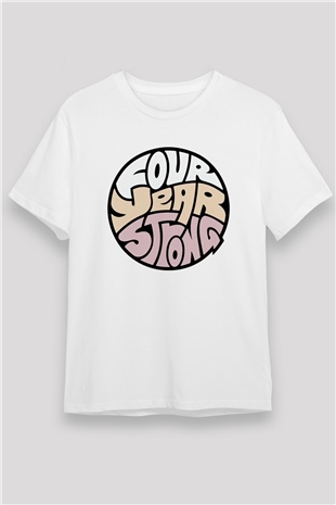 Four Year Strong Beyaz Unisex Tişört T-Shirt - TişörtFabrikası