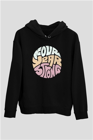Four Year Strong Siyah Unisex Kapüşonlu Sweatshirt