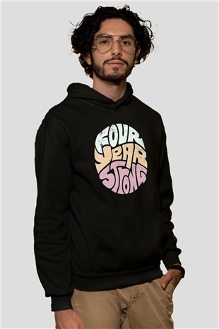 Four Year Strong Siyah Unisex Kapüşonlu Sweatshirt