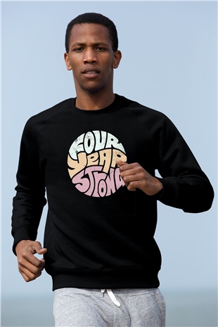 Four Year Strong Siyah Unisex Sweatshirt
