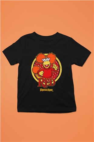 Fraggle Rock Siyah Unisex  Çocuk Tişört