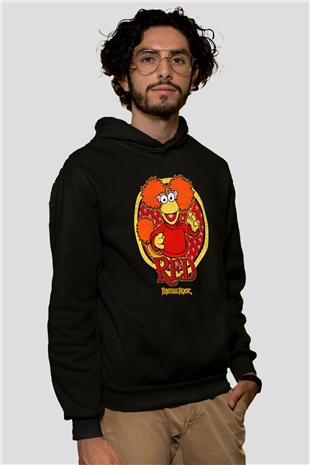 Fraggle Rock Siyah Unisex Hoodie