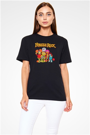 Fraggle Rock Siyah Unisex Tişört