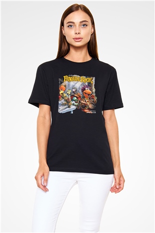 Fraggle Rock Siyah Unisex Tişört